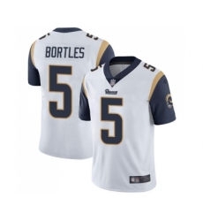 Men's Los Angeles Rams #5 Blake Bortles White Vapor Untouchable Limited Player Football Jersey