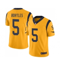 Youth Los Angeles Rams #5 Blake Bortles Limited Gold Rush Vapor Untouchable Football Jersey