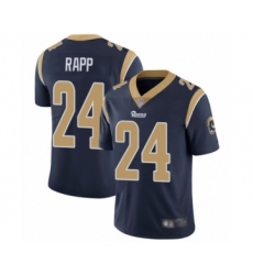 Men's Los Angeles Rams #24 Taylor Rapp Navy Blue Team Color Vapor Untouchable Limited Player Football Jersey