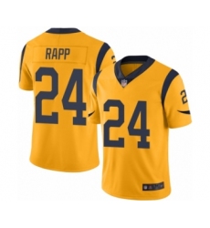 Youth Los Angeles Rams #24 Taylor Rapp Limited Gold Rush Vapor Untouchable Football Jersey