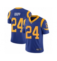 Youth Los Angeles Rams #24 Taylor Rapp Royal Blue Alternate Vapor Untouchable Limited Player Football Jersey