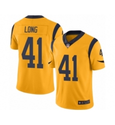 Men's Los Angeles Rams #41 David Long Limited Gold Rush Vapor Untouchable Football Jersey