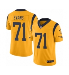 Youth Los Angeles Rams #71 Bobby Evans Limited Gold Rush Vapor Untouchable Football Jersey