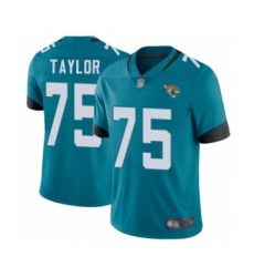 Youth Jacksonville Jaguars #75 Jawaan Taylor Teal Green Alternate Vapor Untouchable Limited Player Football Jersey