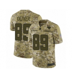 Men's Jacksonville Jaguars #89 Josh Oliver Limited Camo 2018 Salute to Service Football Jersey