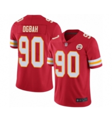 Youth Kansas City Chiefs #90 Emmanuel Ogbah Red Team Color Vapor Untouchable Limited Player Football Jersey