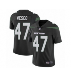 Men's New York Jets #47 Trevon Wesco Limited Navy Blue Alternate Football Jersey