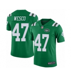 Youth New York Jets #47 Trevon Wesco Limited Green Rush Vapor Untouchable Football Jersey