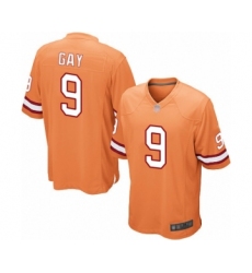 Men's Tampa Bay Buccaneers #9 Matt Gay Limited Orange Glaze Alternate Football Jersey