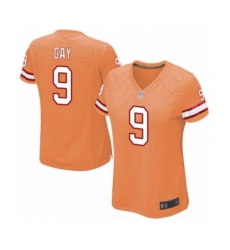 Women's Tampa Bay Buccaneers #9 Matt Gay Limited Orange Glaze Alternate Football Jersey