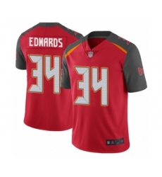 Men's Tampa Bay Buccaneers #34 Mike Edwards Red Team Color Vapor Untouchable Limited Player Football Jersey