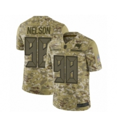 Men's Tampa Bay Buccaneers #98 Anthony Nelson Limited Camo 2018 Salute to Service Football Jersey