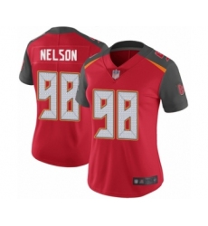 Women's Tampa Bay Buccaneers #98 Anthony Nelson Red Team Color Vapor Untouchable Limited Player Football Jersey