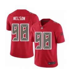 Youth Tampa Bay Buccaneers #98 Anthony Nelson Limited Red Rush Vapor Untouchable Football Jersey