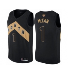 Women's Toronto Raptors #1 Patrick McCaw Swingman Black 2019 Basketball Finals Bound Jersey - City Edition
