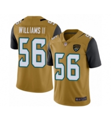 Men's Jacksonville Jaguars #56 Quincy Williams II Limited Gold Rush Vapor Untouchable Football Jersey