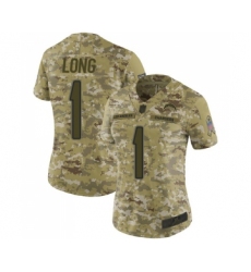 Women's Los Angeles Chargers #1 Ty Long Limited Camo 2018 Salute to Service Football Jersey