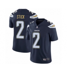 Youth Los Angeles Chargers #2 Easton Stick Navy Blue Team Color Vapor Untouchable Limited Player Football Jersey