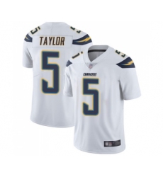 Men's Los Angeles Chargers #5 Tyrod Taylor White Vapor Untouchable Limited Player Football Jersey