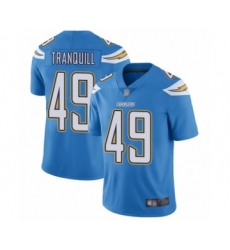 Men's Los Angeles Chargers #49 Drue Tranquill Electric Blue Alternate Vapor Untouchable Limited Player Football Jersey