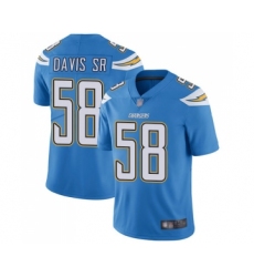 Youth Los Angeles Chargers #58 Thomas Davis Sr Electric Blue Alternate Vapor Untouchable Limited Player Football Jersey