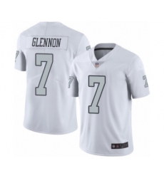 Youth Oakland Raiders #7 Mike Glennon Limited White Rush Vapor Untouchable Football Jersey
