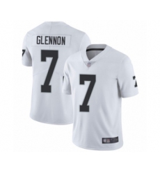 Youth Oakland Raiders #7 Mike Glennon White Vapor Untouchable Limited Player Football Jersey