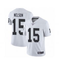 Men's Oakland Raiders #15 J. Nelson White Vapor Untouchable Limited Player Football Jersey