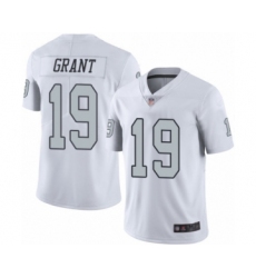 Men's Oakland Raiders #19 Ryan Grant Limited White Rush Vapor Untouchable Football Jersey