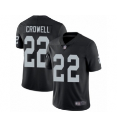 Youth Oakland Raiders #22 Isaiah Crowell Black Team Color Vapor Untouchable Limited Player Football Jersey