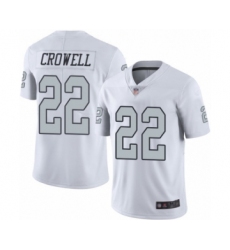 Youth Oakland Raiders #22 Isaiah Crowell Limited White Rush Vapor Untouchable Football Jersey