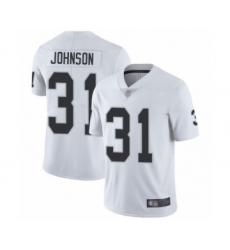 Men's Oakland Raiders #31 Isaiah Johnson White Vapor Untouchable Limited Player Football Jersey