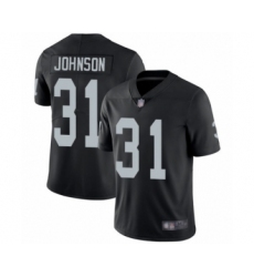 Youth Oakland Raiders #31 Isaiah Johnson Black Team Color Vapor Untouchable Limited Player Football Jersey