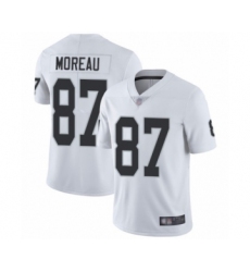 Men's Oakland Raiders #87 Foster Moreau White Vapor Untouchable Limited Player Football Jersey