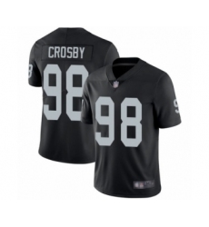Youth Oakland Raiders #98 Maxx Crosby Black Team Color Vapor Untouchable Limited Player Football Jersey