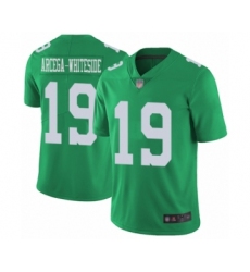 Men's Philadelphia Eagles #19 JJ Arcega-Whiteside Limited Green Rush Vapor Untouchable Football Jersey