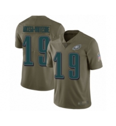 Men's Philadelphia Eagles #19 JJ Arcega-Whiteside Limited Olive 2017 Salute to Service Football Jersey