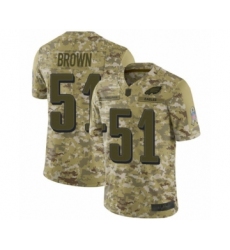 Youth Philadelphia Eagles #51 Zach Brown Limited Camo 2018 Salute to Service Football Jersey