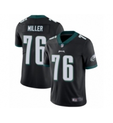 Men's Philadelphia Eagles #76 Shareef Miller Black Alternate Vapor Untouchable Limited Player Football Jersey