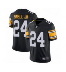 Men's Pittsburgh Steelers #24 Benny Snell Jr. Black Alternate Vapor Untouchable Limited Player Football Jersey