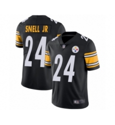 Men's Pittsburgh Steelers #24 Benny Snell Jr. Black Team Color Vapor Untouchable Limited Player Football Jersey