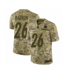 Men's Pittsburgh Steelers #26 Mark Barron Limited Camo 2018 Salute to Service Football Jersey