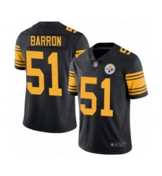 Youth Pittsburgh Steelers #51 Mark Barron Limited Black Rush Vapor Untouchable Football Jersey