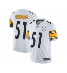 Youth Pittsburgh Steelers #51 Mark Barron White Vapor Untouchable Limited Player Football Jersey