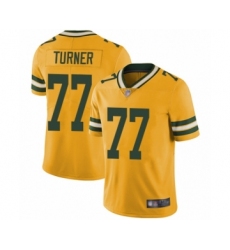 Youth Green Bay Packers #77 Billy Turner Limited Gold Rush Vapor Untouchable Football Jersey
