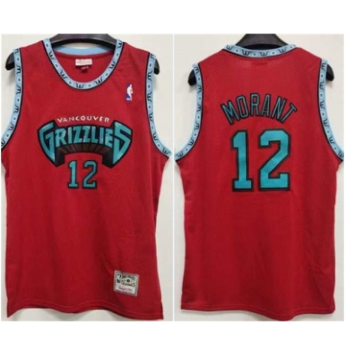 Men's Memphis Grizzlies #12 Ja Morant Red Stitched Jersey