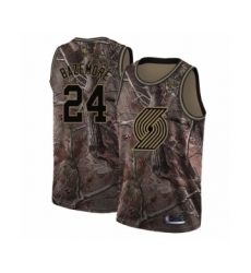 Men's Portland Trail Blazers #24 Kent Bazemore Swingman Camo Realtree Collection Basketball Jersey
