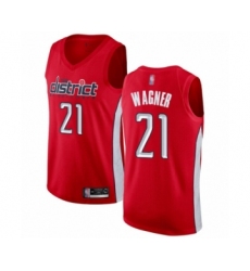 Women's Washington Wizards #21 Moritz Wagner Red Swingman Jersey - Earned Edition