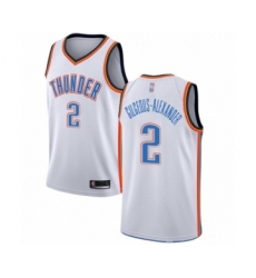 Women's Oklahoma City Thunder #2 Shai Gilgeous-Alexander Swingman White Basketball Jersey - Association Edition