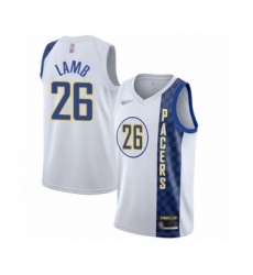 Youth Indiana Pacers #26 Jeremy Lamb Swingman White Basketball Jersey - 2019 20 City Edition
